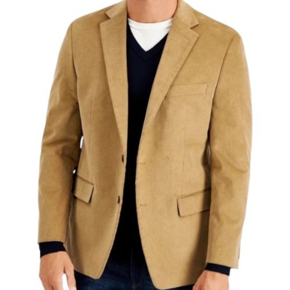 Samuelsohn Johnny Shapiro taupe suede coat size S